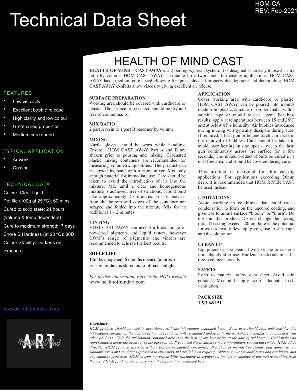 Cast Away Ultra Clear - Health Of Mind Art