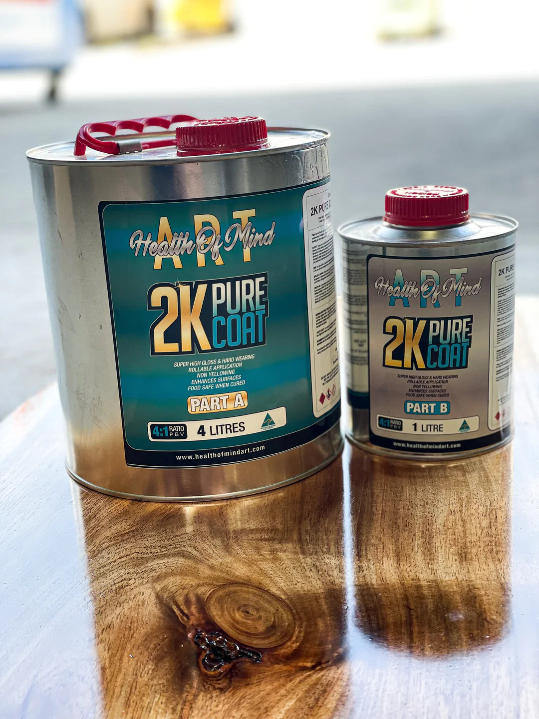 2K Pure Coat Acrylic Polyurethane - Health Of Mind Art
