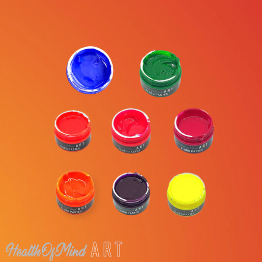 Fluro Pigment Paste Set - Health Of Mind Art